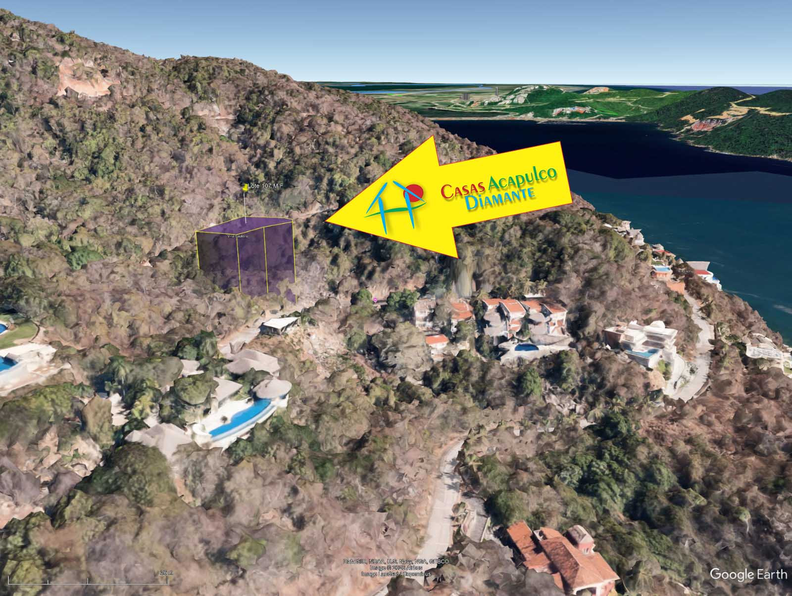 Terreno Brisas del Marqués Manzana F Lote 107 - Ubicación satelital y entorno 8